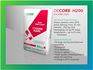 Decore Plaster - H200 - 25Kg