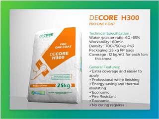 Decore Plaster - H300 - 25Kg