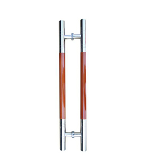 S.S Glass Wood door handle