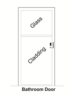 Bathroom Door-29 x 78 White 1