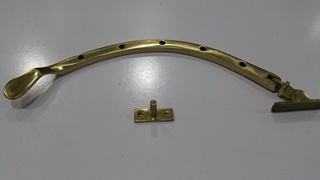 Brass Casement Stays Half Round
